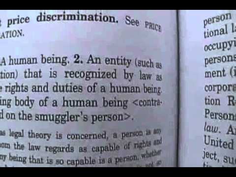 What is a Person-Black law dictionary
