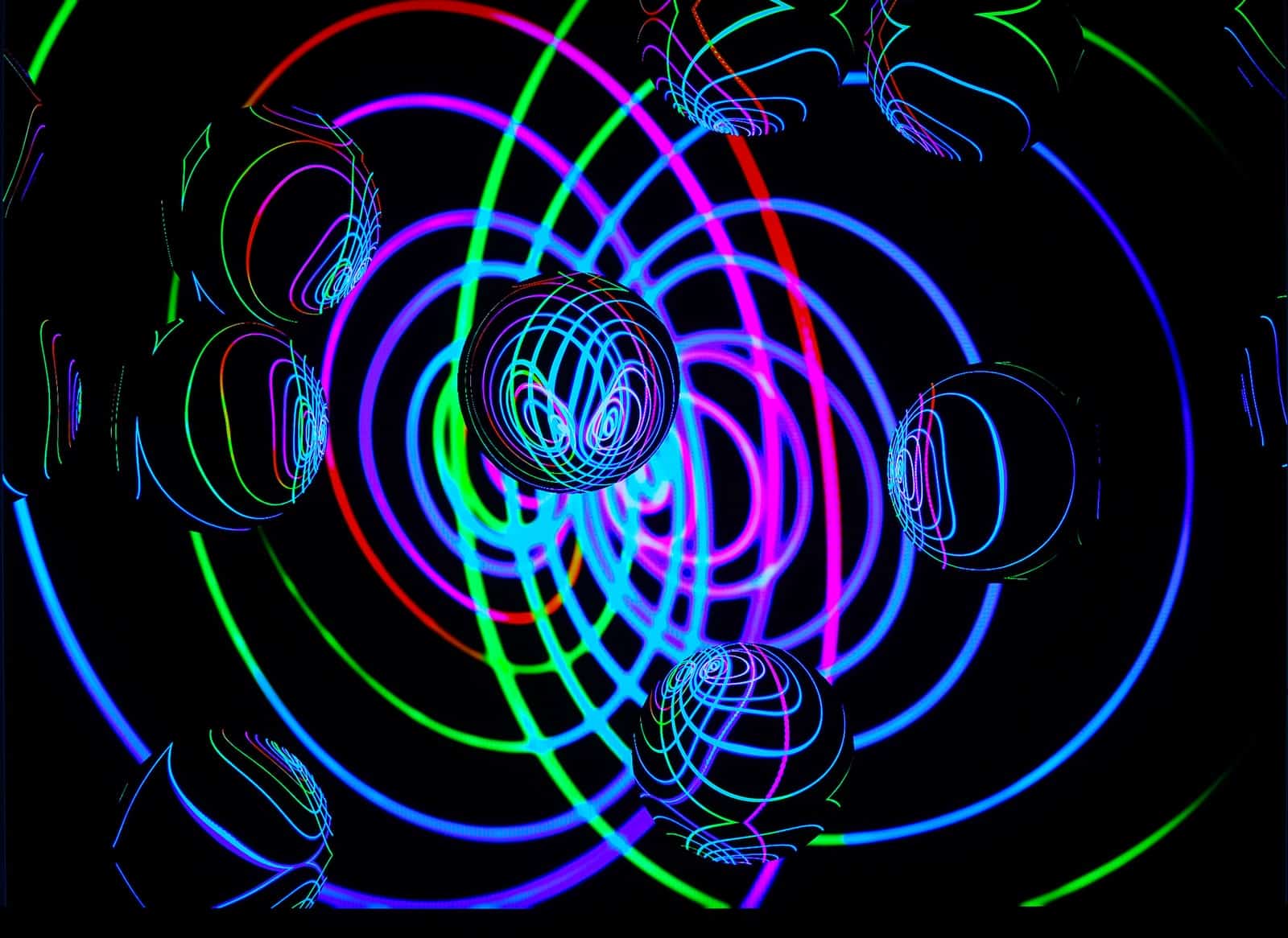 green and yellow spiral illustration